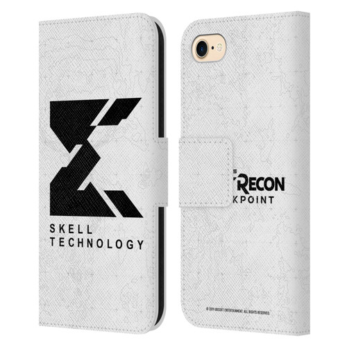 Tom Clancy's Ghost Recon Breakpoint Graphics Skell Technology Logo Leather Book Wallet Case Cover For Apple iPhone 7 / 8 / SE 2020 & 2022