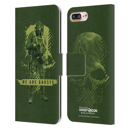 Tom Clancy's Ghost Recon Breakpoint Graphics We Are Ghosts Leather Book Wallet Case Cover For Apple iPhone 7 Plus / iPhone 8 Plus