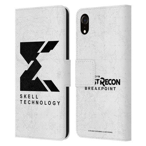 Tom Clancy's Ghost Recon Breakpoint Graphics Skell Technology Logo Leather Book Wallet Case Cover For Apple iPhone XR