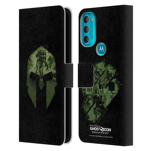 Tom Clancy's Ghost Recon Breakpoint Graphics Nomad Logo Leather Book Wallet Case Cover For Motorola Moto G71 5G