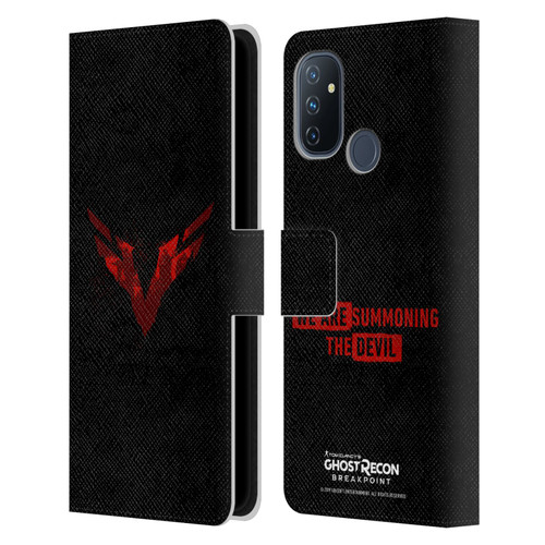 Tom Clancy's Ghost Recon Breakpoint Graphics Wolves Logo Leather Book Wallet Case Cover For OnePlus Nord N100