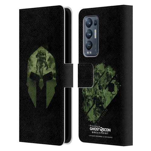 Tom Clancy's Ghost Recon Breakpoint Graphics Nomad Logo Leather Book Wallet Case Cover For OPPO Find X3 Neo / Reno5 Pro+ 5G