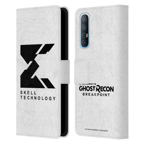 Tom Clancy's Ghost Recon Breakpoint Graphics Skell Technology Logo Leather Book Wallet Case Cover For OPPO Find X2 Neo 5G