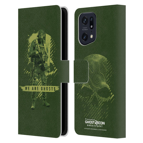Tom Clancy's Ghost Recon Breakpoint Graphics We Are Ghosts Leather Book Wallet Case Cover For OPPO Find X5