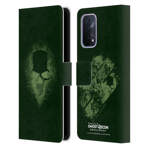 Tom Clancy's Ghost Recon Breakpoint Graphics Ghosts Logo Leather Book Wallet Case Cover For OPPO A54 5G