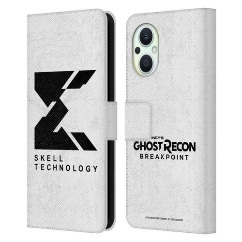 Tom Clancy's Ghost Recon Breakpoint Graphics Skell Technology Logo Leather Book Wallet Case Cover For OPPO Reno8 Lite