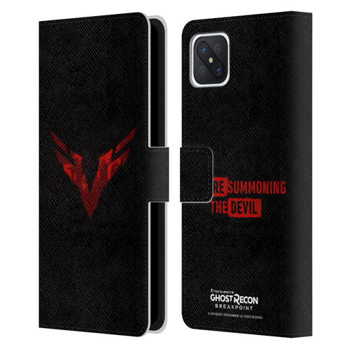 Tom Clancy's Ghost Recon Breakpoint Graphics Wolves Logo Leather Book Wallet Case Cover For OPPO Reno4 Z 5G