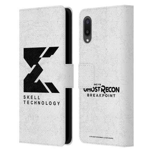 Tom Clancy's Ghost Recon Breakpoint Graphics Skell Technology Logo Leather Book Wallet Case Cover For Samsung Galaxy A02/M02 (2021)