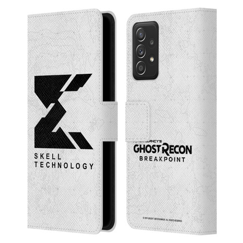 Tom Clancy's Ghost Recon Breakpoint Graphics Skell Technology Logo Leather Book Wallet Case Cover For Samsung Galaxy A52 / A52s / 5G (2021)