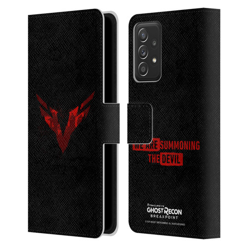 Tom Clancy's Ghost Recon Breakpoint Graphics Wolves Logo Leather Book Wallet Case Cover For Samsung Galaxy A53 5G (2022)