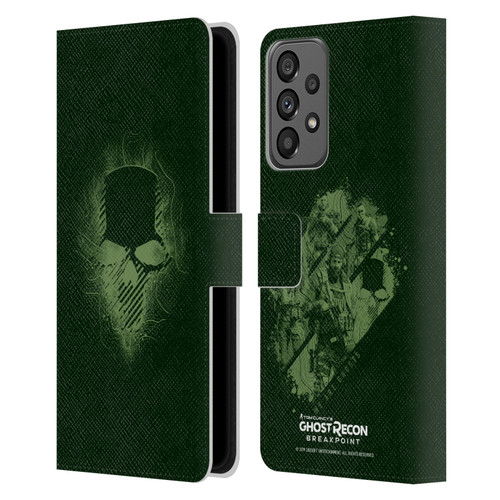 Tom Clancy's Ghost Recon Breakpoint Graphics Ghosts Logo Leather Book Wallet Case Cover For Samsung Galaxy A73 5G (2022)