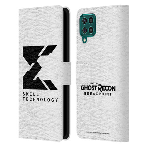 Tom Clancy's Ghost Recon Breakpoint Graphics Skell Technology Logo Leather Book Wallet Case Cover For Samsung Galaxy F62 (2021)
