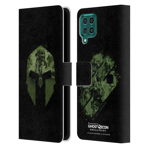 Tom Clancy's Ghost Recon Breakpoint Graphics Nomad Logo Leather Book Wallet Case Cover For Samsung Galaxy F62 (2021)