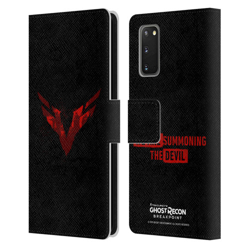 Tom Clancy's Ghost Recon Breakpoint Graphics Wolves Logo Leather Book Wallet Case Cover For Samsung Galaxy S20 / S20 5G