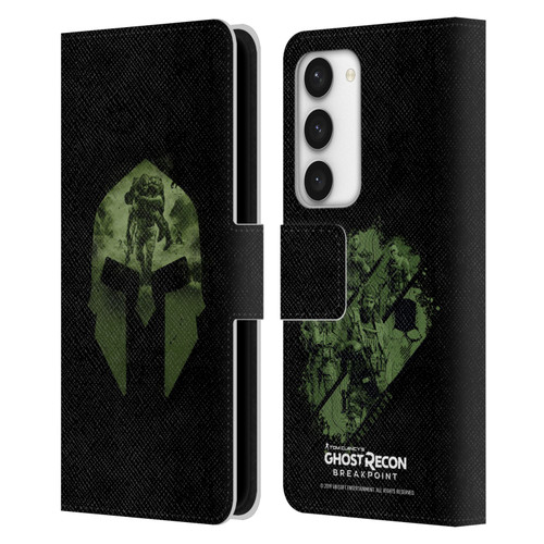 Tom Clancy's Ghost Recon Breakpoint Graphics Nomad Logo Leather Book Wallet Case Cover For Samsung Galaxy S23 5G