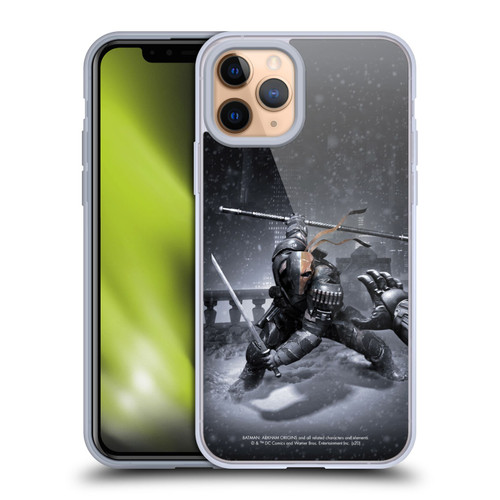 Batman Arkham Origins Key Art Deathstroke Soft Gel Case for Apple iPhone 11 Pro & MagSafe