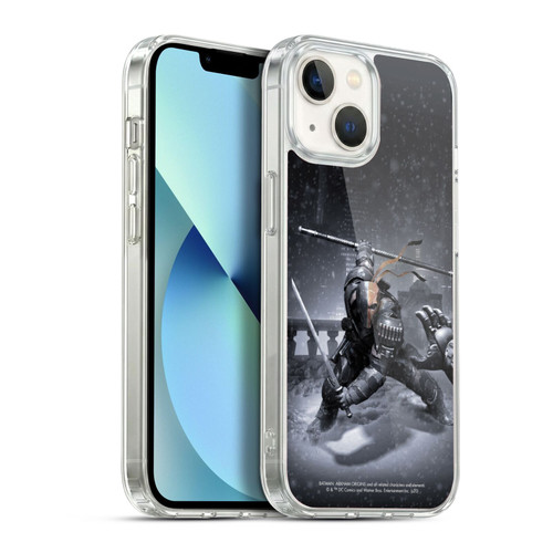 Batman Arkham Origins Key Art Deathstroke Soft Gel Case for Apple iPhone 13