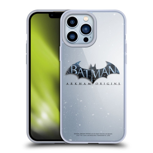 Batman Arkham Origins Key Art Logo Soft Gel Case for Apple iPhone 13 Pro Max