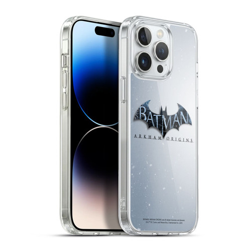 Batman Arkham Origins Key Art Logo Soft Gel Case for Apple iPhone 13 Pro Max & MagSafe