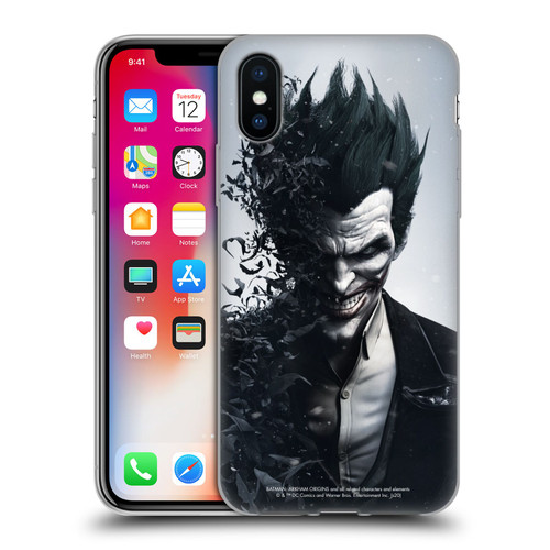 Batman Arkham Origins Key Art Joker Soft Gel Case for Apple iPhone X / iPhone XS
