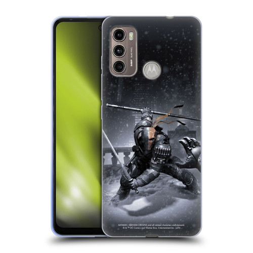 Batman Arkham Origins Key Art Deathstroke Soft Gel Case for Motorola Moto G60 / Moto G40 Fusion