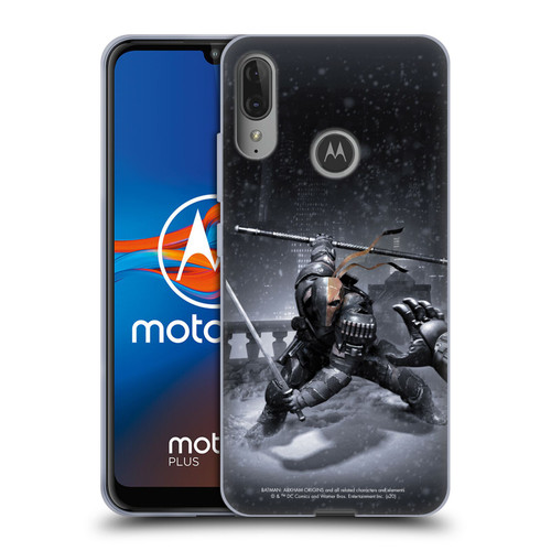 Batman Arkham Origins Key Art Deathstroke Soft Gel Case for Motorola Moto E6 Plus