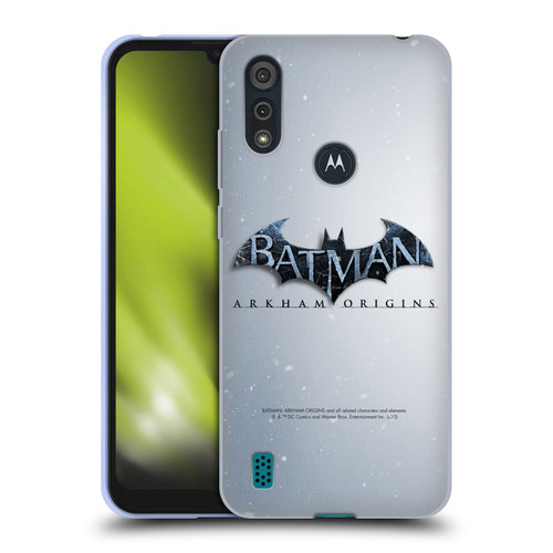 Batman Arkham Origins Key Art Logo Soft Gel Case for Motorola Moto E6s (2020)