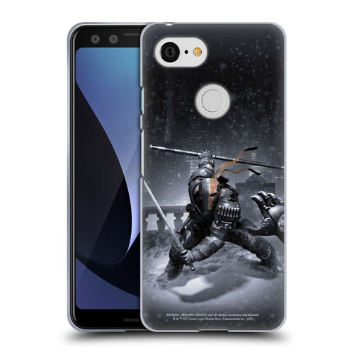 Batman Arkham Origins Key Art Deathstroke Soft Gel Case for Google Pixel 3
