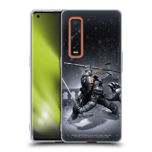 Batman Arkham Origins Key Art Deathstroke Soft Gel Case for OPPO Find X2 Pro 5G