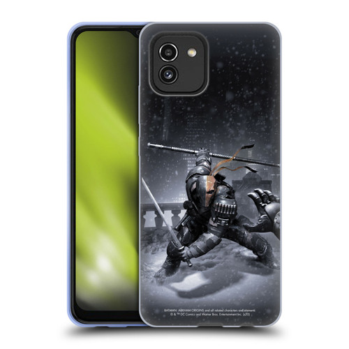 Batman Arkham Origins Key Art Deathstroke Soft Gel Case for Samsung Galaxy A03 (2021)