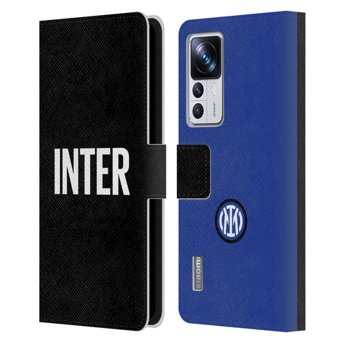 Fc Internazionale Milano Badge Inter Milano Logo Leather Book Wallet Case Cover For Xiaomi 12T Pro