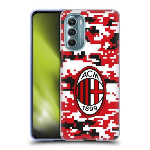 AC Milan Crest Patterns Digital Camouflage Soft Gel Case for Motorola Moto G Stylus 5G (2022)