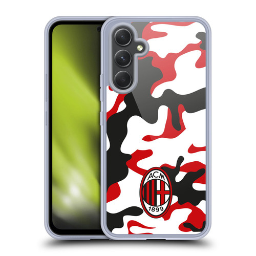 AC Milan Crest Patterns Camouflage Soft Gel Case for Samsung Galaxy A54 5G