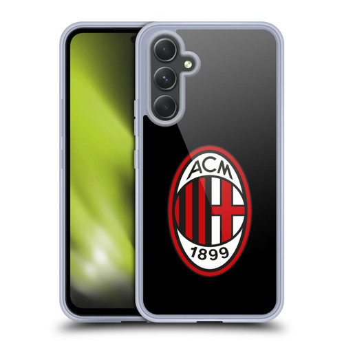 AC Milan Crest Full Colour Black Soft Gel Case for Samsung Galaxy A54 5G