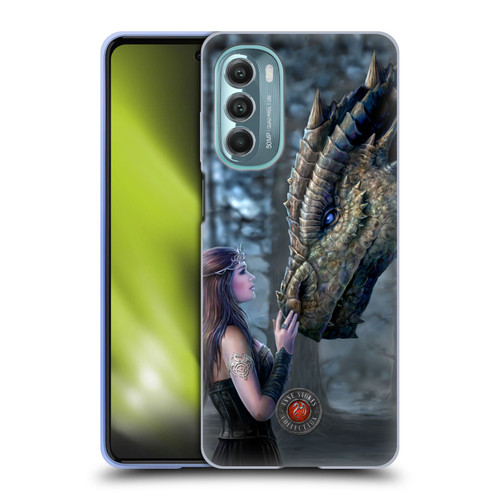 Anne Stokes Dragon Friendship Once Upon A Time Soft Gel Case for Motorola Moto G Stylus 5G (2022)