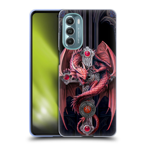 Anne Stokes Dragons Gothic Guardians Soft Gel Case for Motorola Moto G Stylus 5G (2022)