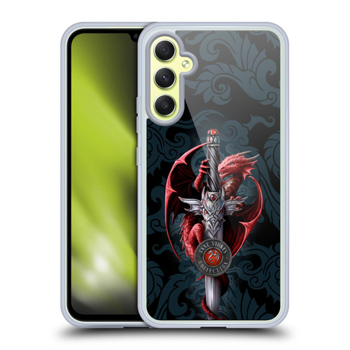 Anne Stokes Dragons Dagger Soft Gel Case for Samsung Galaxy A34 5G