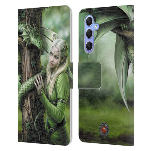 Anne Stokes Dragon Friendship Kindred Spirits Leather Book Wallet Case Cover For Samsung Galaxy A34 5G
