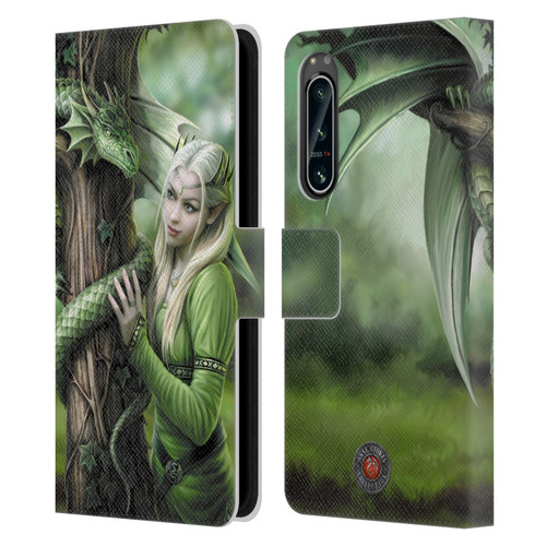 Anne Stokes Dragon Friendship Kindred Spirits Leather Book Wallet Case Cover For Sony Xperia 5 IV