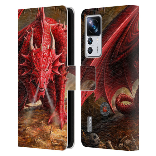 Anne Stokes Dragons Lair Leather Book Wallet Case Cover For Xiaomi 12T Pro