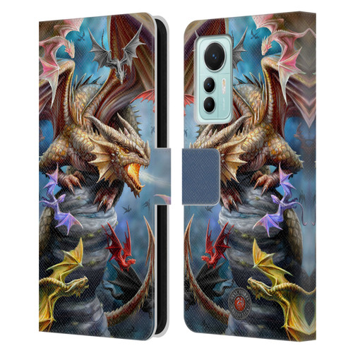 Anne Stokes Dragons 4 Clan Leather Book Wallet Case Cover For Xiaomi 12 Lite
