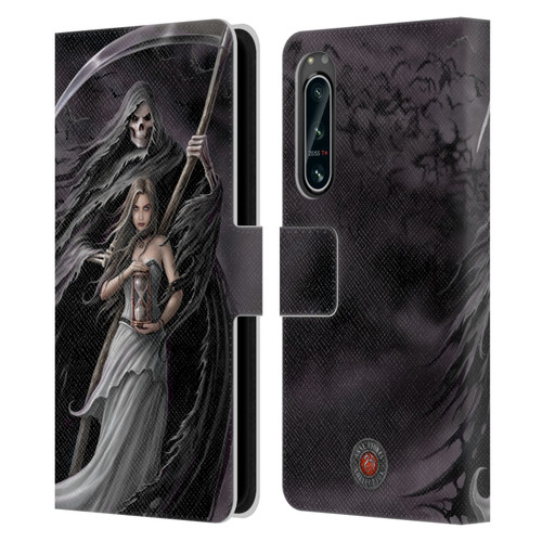 Anne Stokes Gothic Summon the Reaper Leather Book Wallet Case Cover For Sony Xperia 5 IV