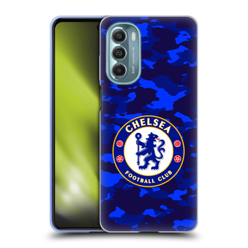 Chelsea Football Club Crest Camouflage Soft Gel Case for Motorola Moto G Stylus 5G (2022)