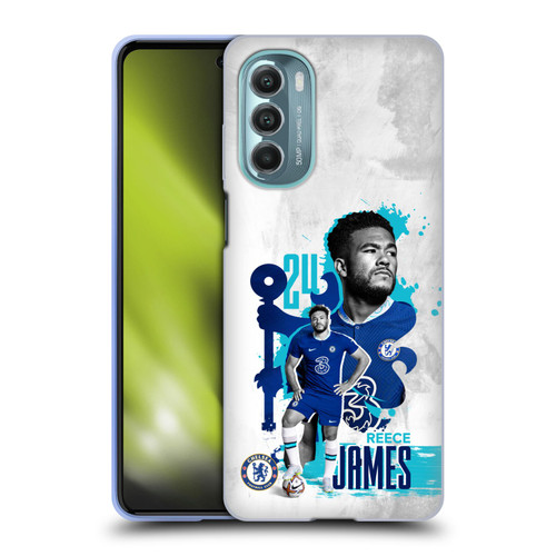 Chelsea Football Club 2022/23 First Team Reece James Soft Gel Case for Motorola Moto G Stylus 5G (2022)