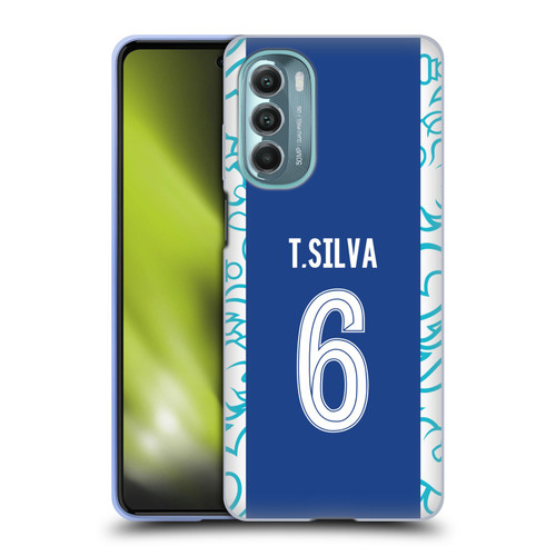 Chelsea Football Club 2022/23 Players Home Kit Thiago Silva Soft Gel Case for Motorola Moto G Stylus 5G (2022)