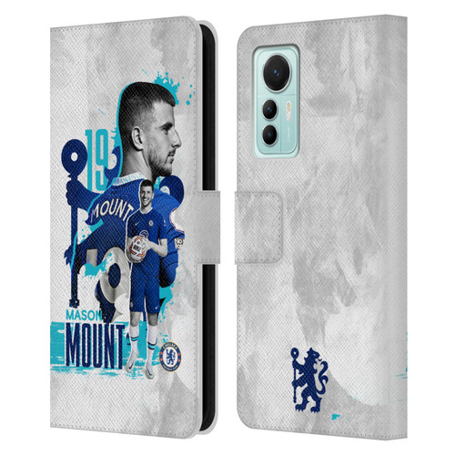 Chelsea Football Club 2022/23 First Team Mason Mount Leather Book Wallet Case Cover For Xiaomi 12 Lite