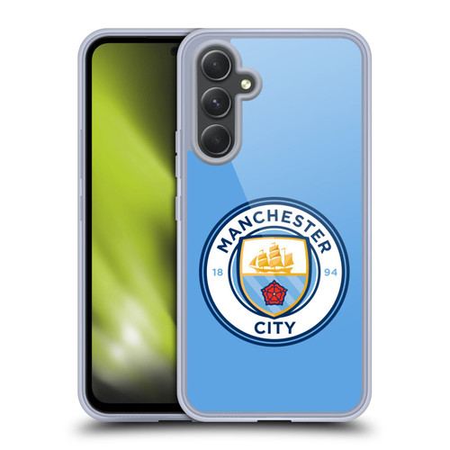 Manchester City Man City FC Badge Blue Full Colour Soft Gel Case for Samsung Galaxy A54 5G