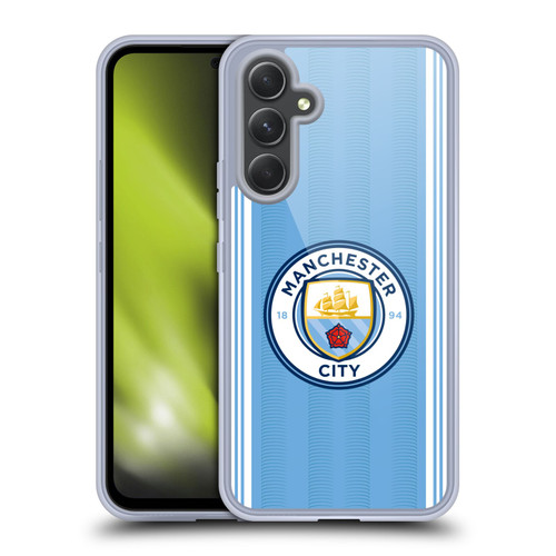 Manchester City Man City FC 2023/24 Badge Kit Home Soft Gel Case for Samsung Galaxy A54 5G