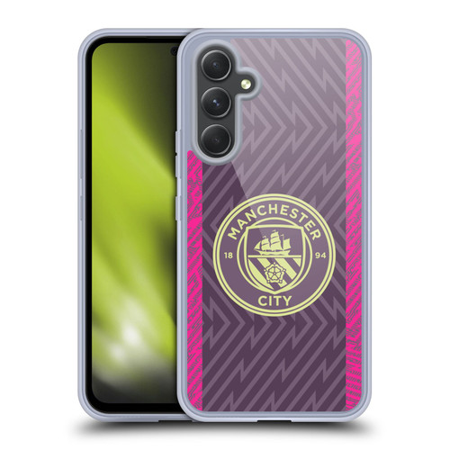 Manchester City Man City FC 2023/24 Badge Kit Home Goalkeeper Soft Gel Case for Samsung Galaxy A54 5G