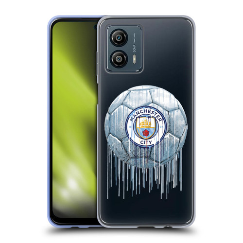 Manchester City Man City FC Drip Art Logo Soft Gel Case for Motorola Moto G53 5G